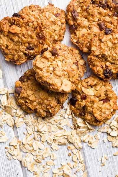 Galleta casera con copos de avena — Foto de Stock