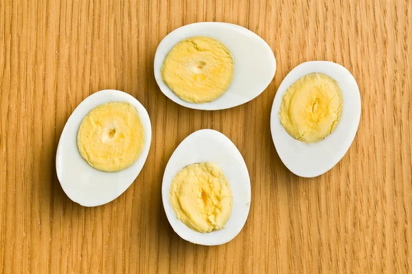 ゆで卵の薄切り — ストック写真