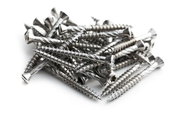 Special screws into hardwood — Stock Photo, Image