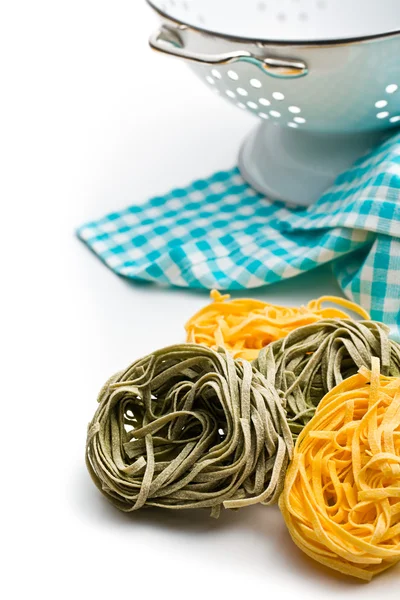 Tagliatelle di pasta italiana — Foto Stock