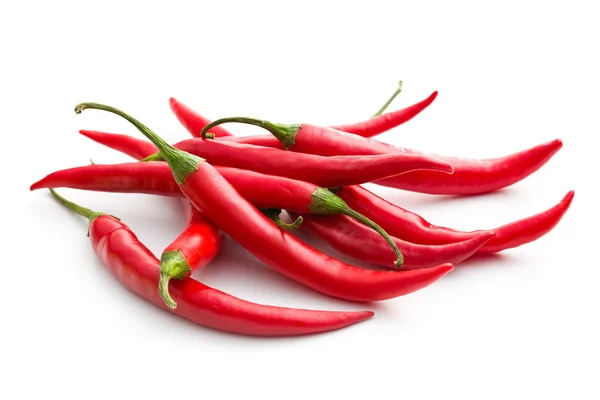 Rode chilipepertjes — Stockfoto