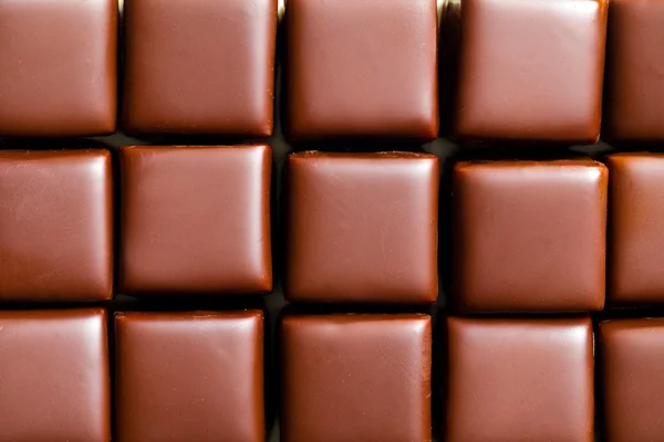 Textura de pralines de chocolate — Fotografia de Stock