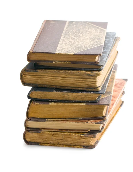 Стопка древних книг — стоковое фото