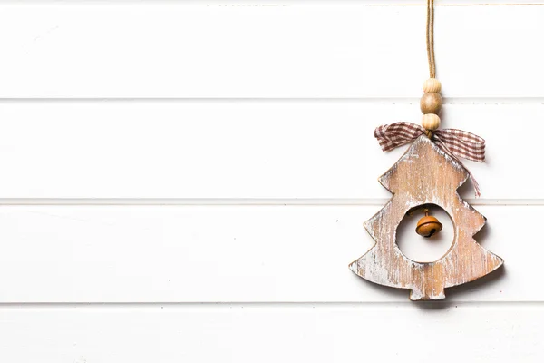 Decorative wooden christmas tree — Stock Photo, Image