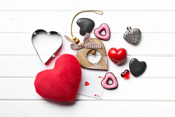 Valentine καρδιές των διαφόρων τύπων — Φωτογραφία Αρχείου