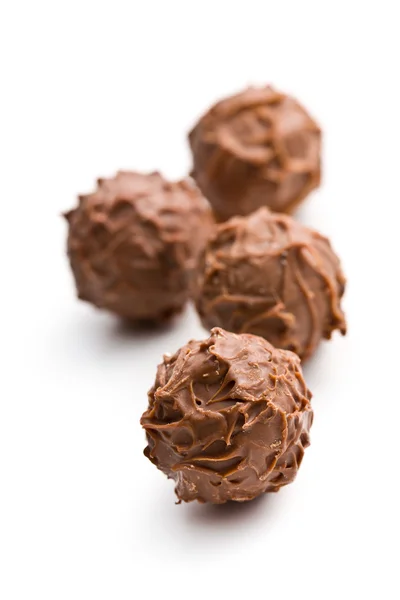 Melk chocolade truffels — Stockfoto