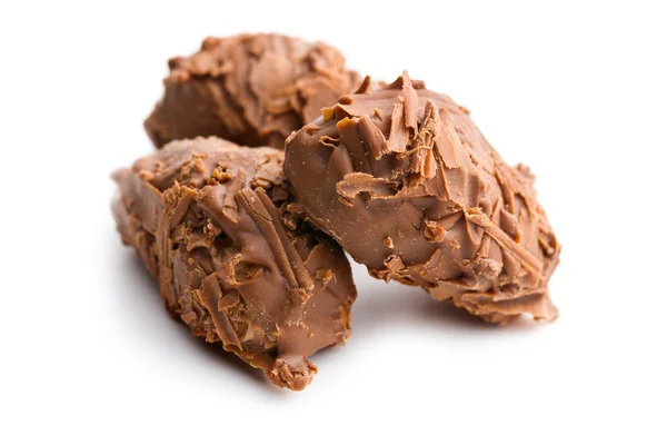 Milk chocolate truffles — Stock Photo, Image