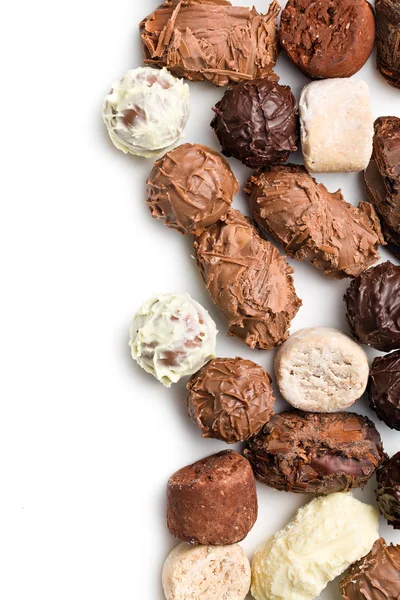 Various chocolate truffles — Stock Photo, Image