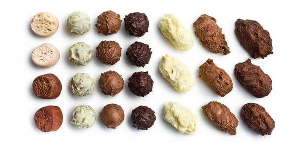 Varias trufas de chocolate —  Fotos de Stock