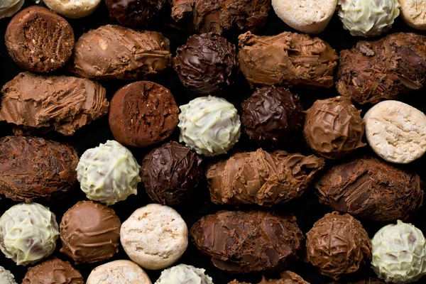 さまざまなチョコレート ・ トリュフ — ストック写真