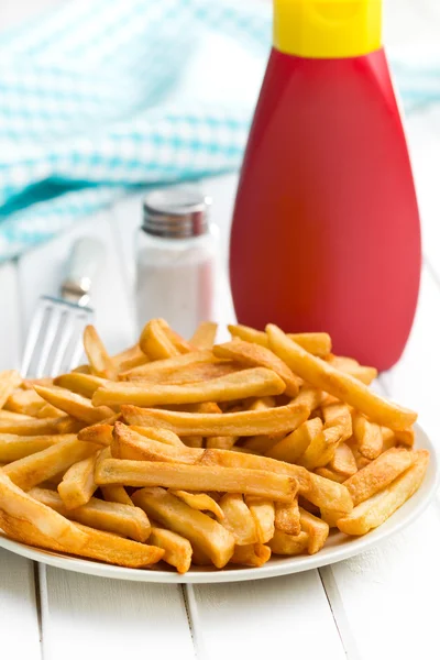 French fries on plate — Stock Photo, Image