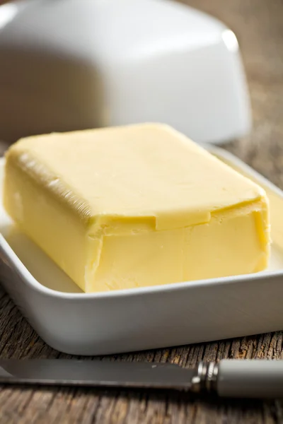 Kubus van boter — Stockfoto