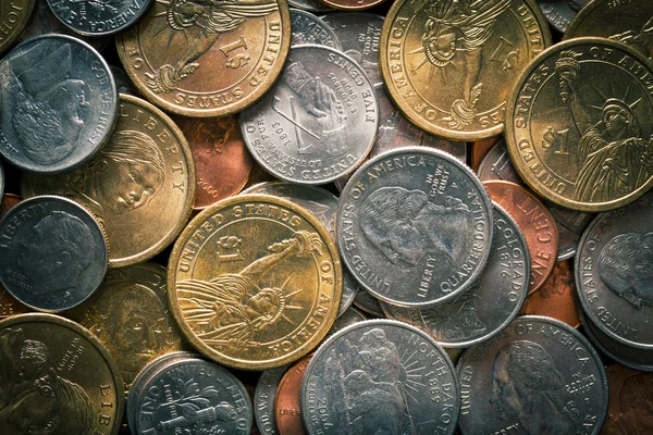 U.S. coins — Stock Photo, Image