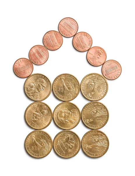House of coins — Stock Photo, Image