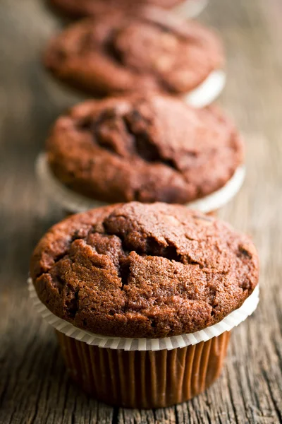 Chocolade muffins — Stockfoto