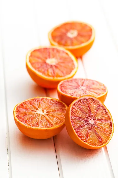 Halves of  red oranges — Stock Photo, Image