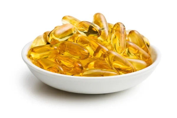 Cod liver oil. Gel capsules — Stock Photo, Image