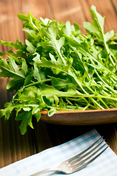 Fresh arugula leaves — Stock Photo, Image