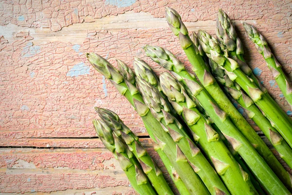 Top view of green asparagus — Stock Photo, Image