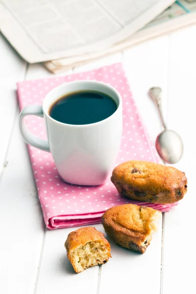 La colazione. dolce dolce dolce e caffè — Foto Stock