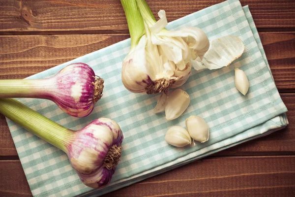 Frischer Knoblauch — Stockfoto