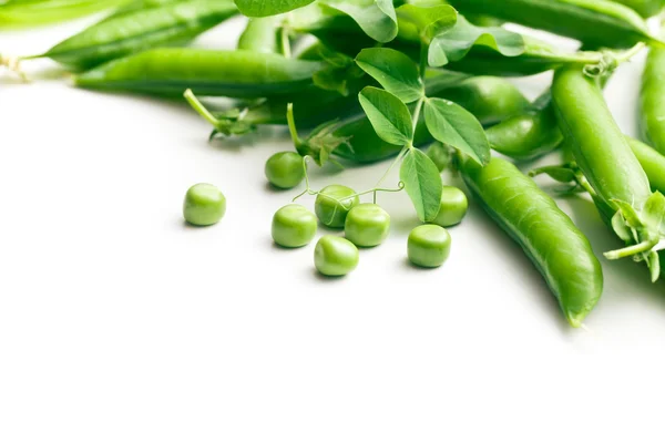 Groene erwtenpeul — Stockfoto