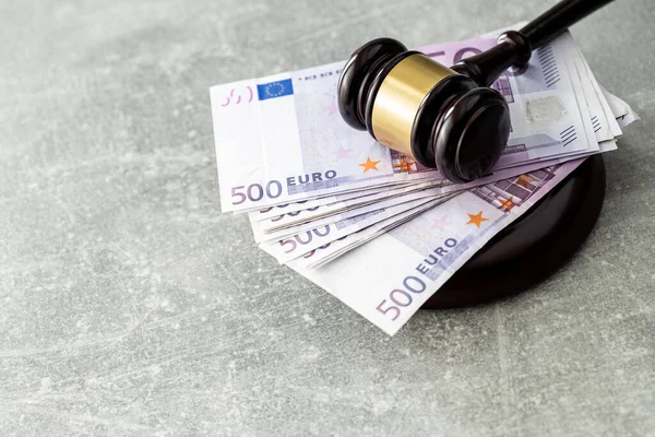 Eurobankbiljetten Rechter Hamer Oude Tafel — Stockfoto