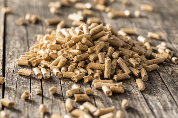 Wooden Pellets Ecological Heating — Stock Photo, Image