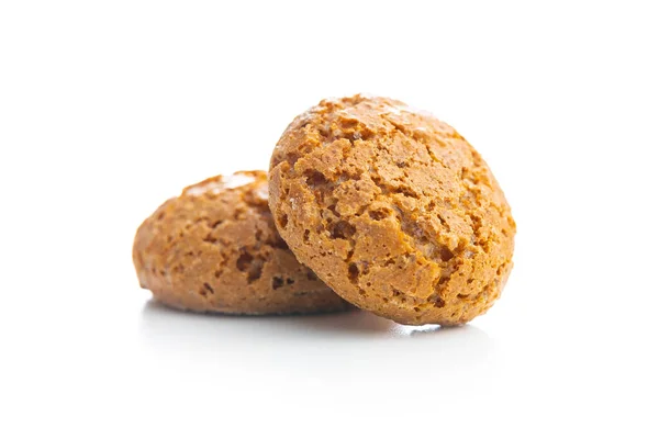 アマレッティビスケット 白を基調とした甘いイタリア産アーモンドクッキー — ストック写真