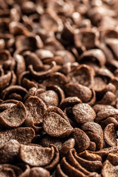 Sweet Chocolate Breakfast Cereal Flakes — Stock Photo, Image