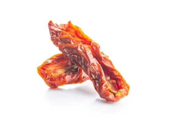 Sun Dried Tomatoes Isolated White Background — Stock Photo, Image