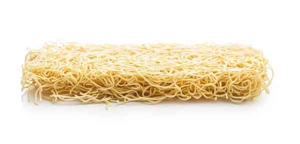 Instant Noodles Uncooked Chinese Noodles Isolated White Background — Stock Photo, Image