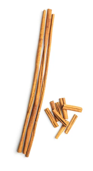 Dry Cinnamon Sticks Isolated White Background Cinnamon Spice — Stock Photo, Image