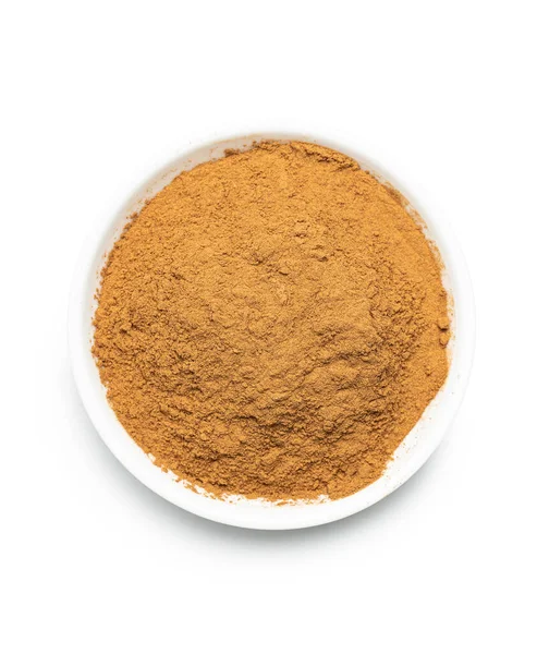 Cinnamon Powder Isolated White Background Cinnamon Spice — Stock Photo, Image