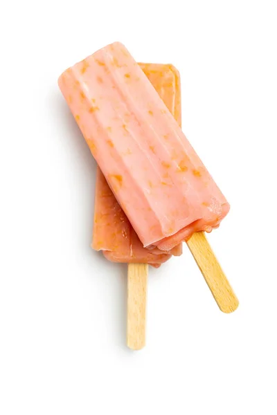 Lolly Helado Afrutado Paleta Dulce Aislada Sobre Fondo Blanco — Foto de Stock