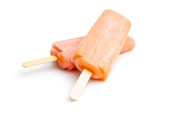 Fruity Ice Lolly Sweet Popsicle Isolated White Background — Φωτογραφία Αρχείου