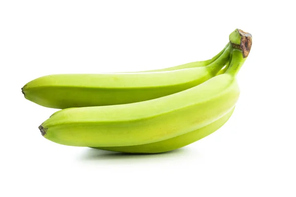 Unripe Green Bananas Isolated White Background — Stock Photo, Image