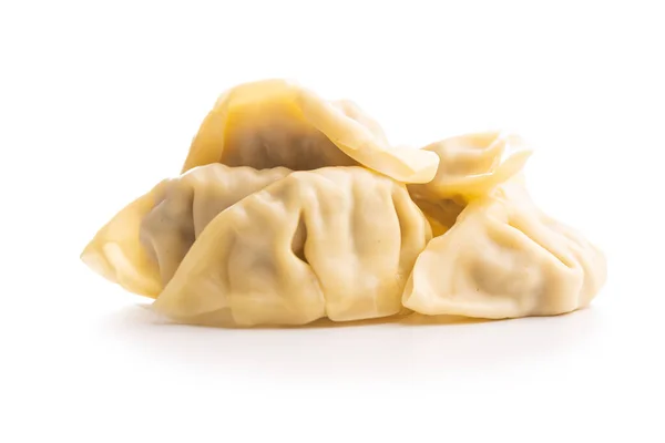 Chinese dumplings isolated on a white background.