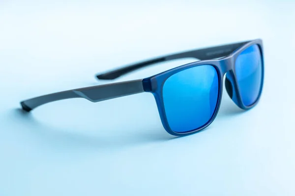 Fashion Sunglasses Blue Background — 图库照片