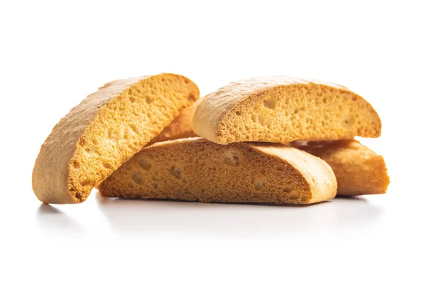 Sweet Anicini Cookies Italian Biscotti Anise Flavor Isolated White Background 로열티 프리 스톡 사진