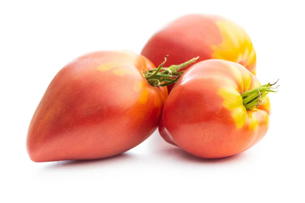 Bull Heart Tomatoes Isolated White Background — Photo