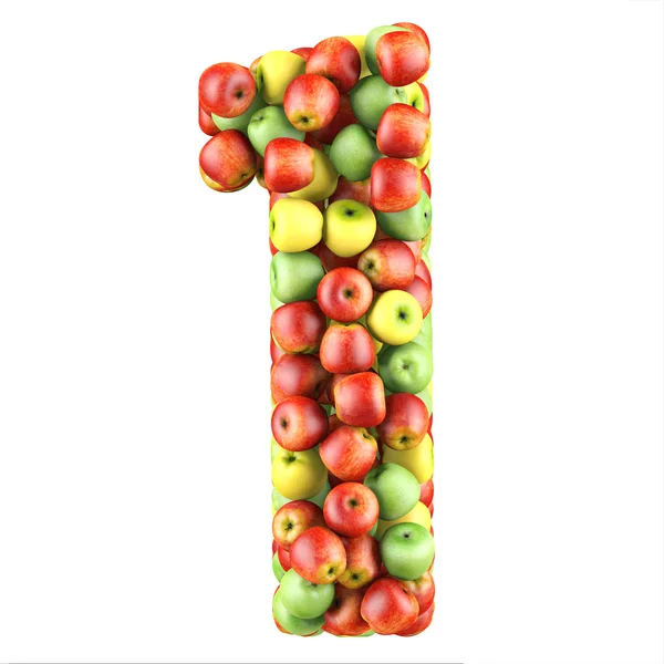 One made from apples — Stock Photo, Image