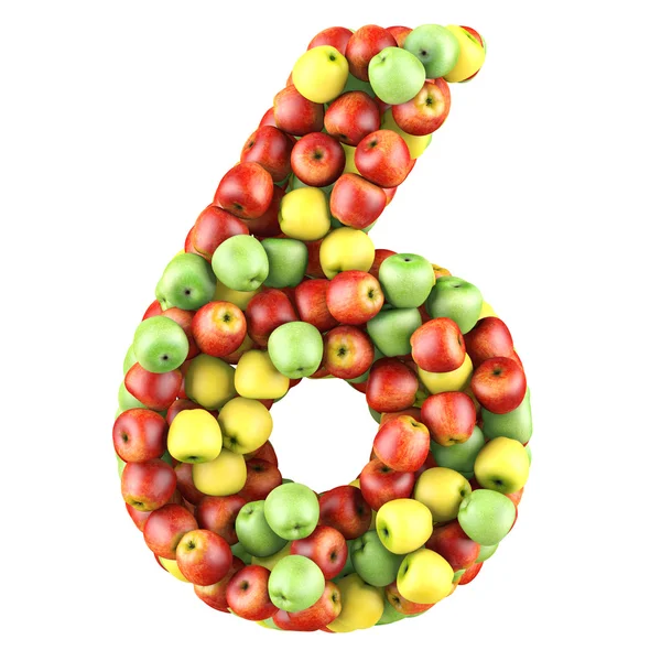 Six made from apples — Stock Photo, Image