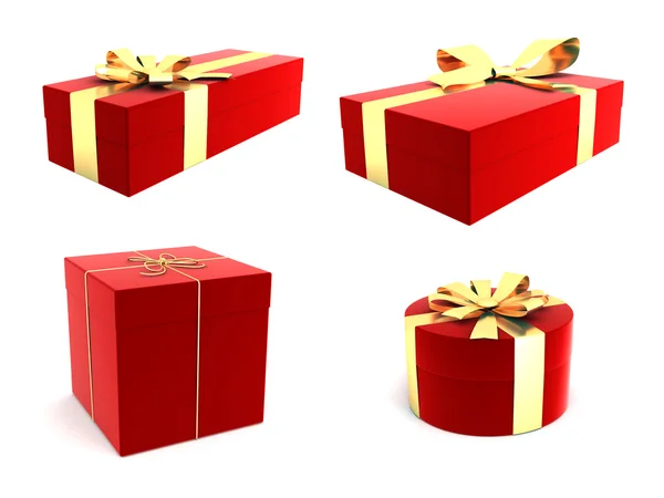 Conjunto de cajas de regalo —  Fotos de Stock