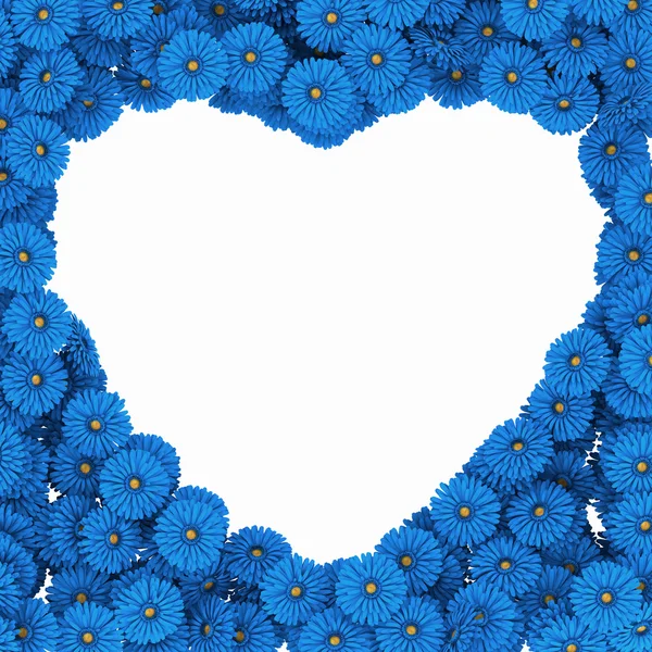 Hjärtat av Gerbera blommor — Stockfoto