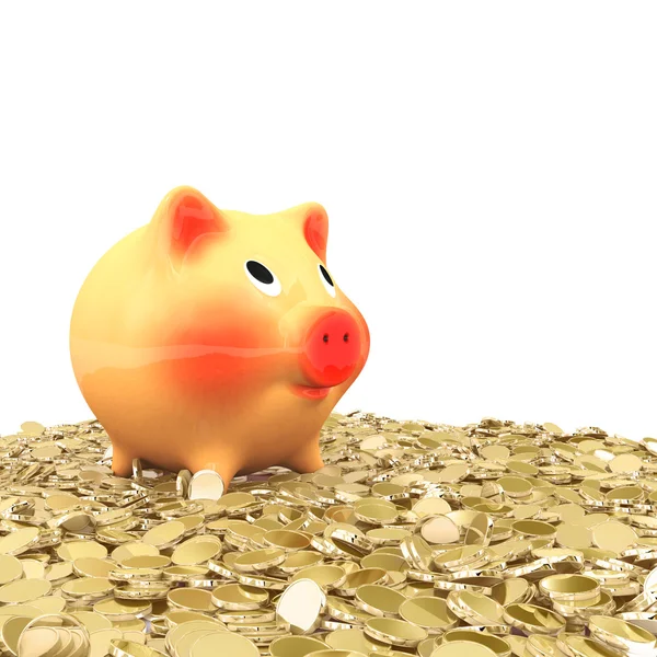 Pink piggy bank — Stock Photo, Image