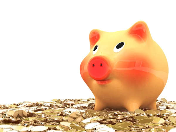 Pink piggy bank — Stock Photo, Image