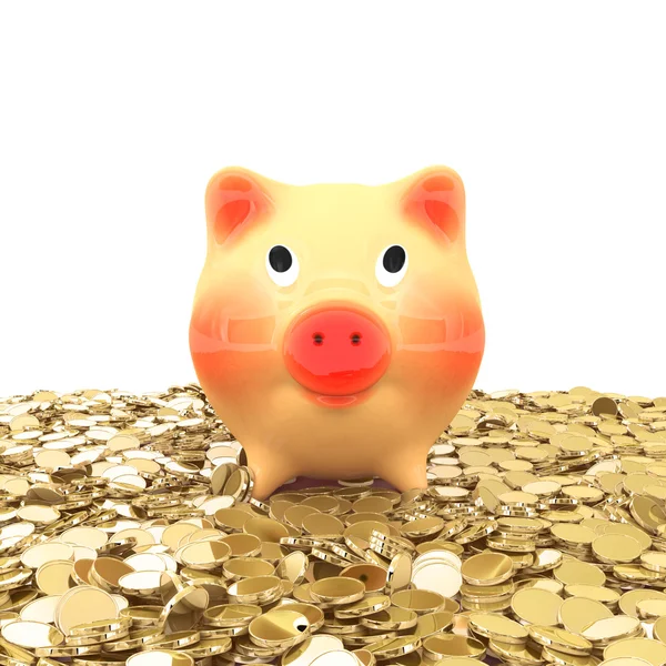 Pink piggy bank — Stock Photo, Image