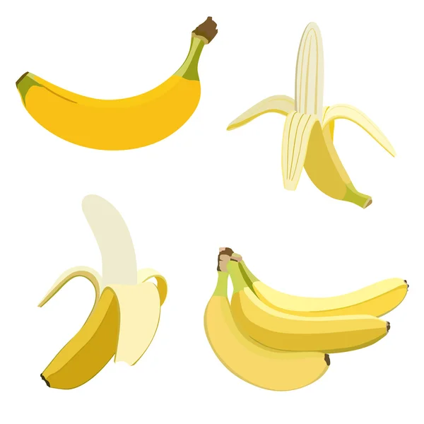 Ensemble de bananes . — Image vectorielle