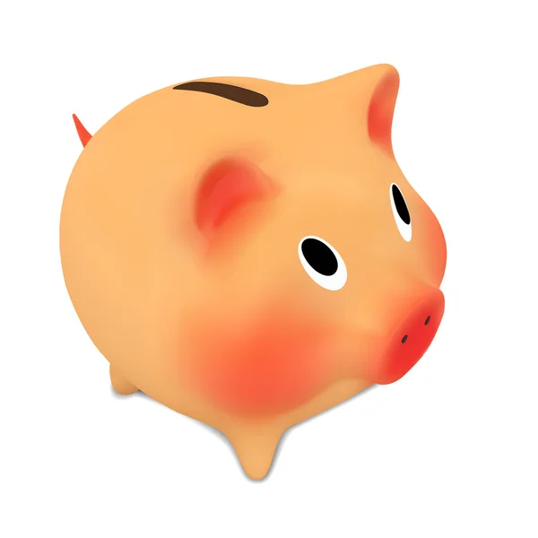 Pink piggy bank.Vector ilustração — Vetor de Stock